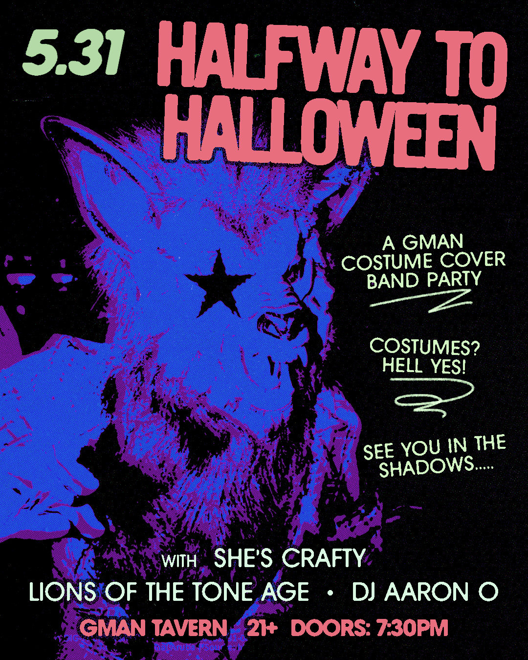 Halfway To Halloween: A Gman Costume Cover Band Party