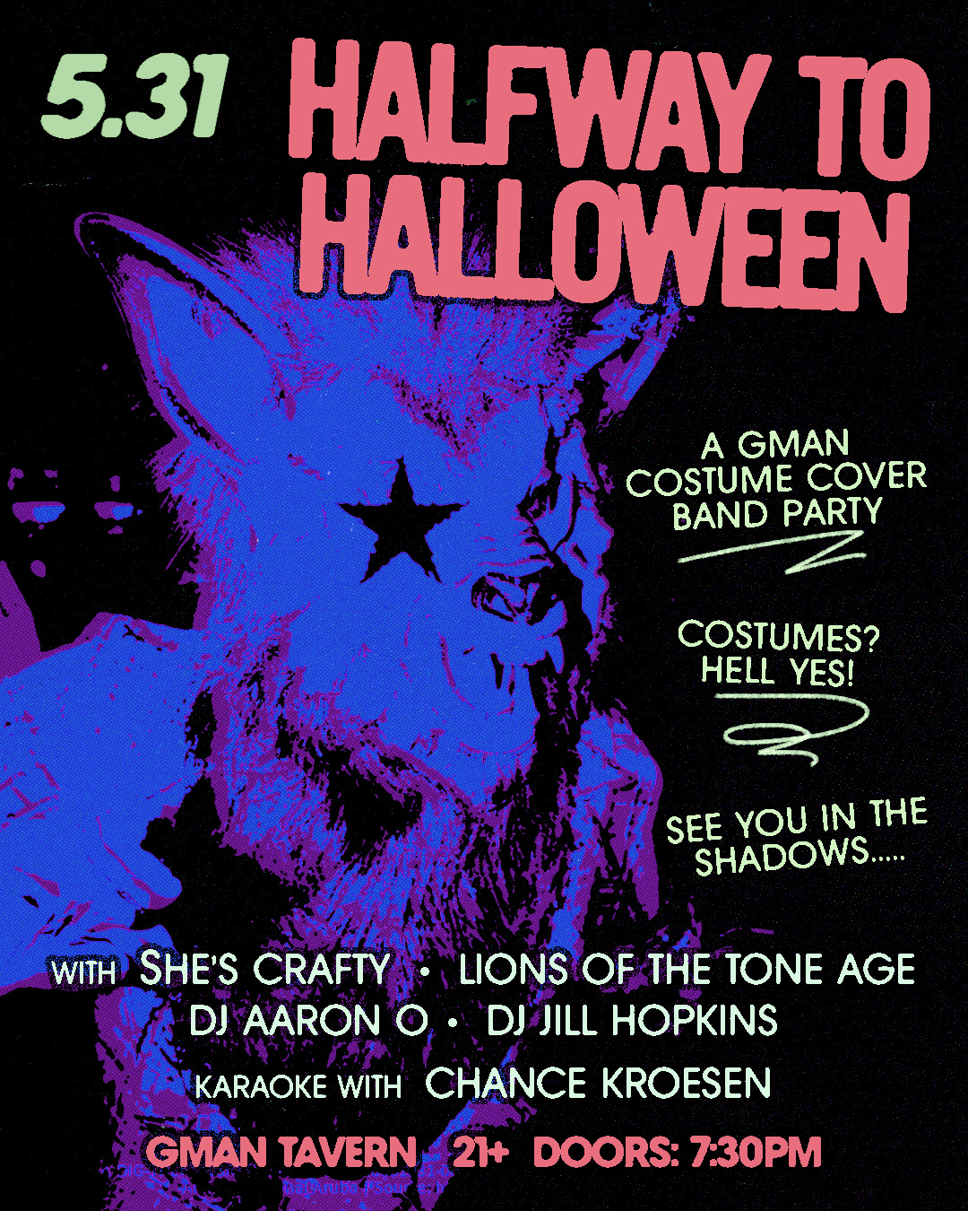 Halfway To Halloween: A Gman Costume Cover Band Party