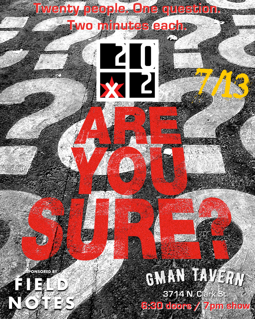 20×2 Chicago: Are You Sure?