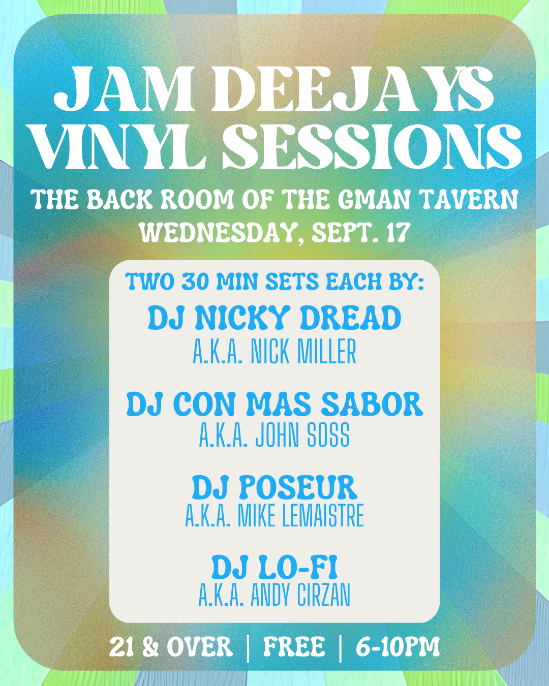 Jam Deejays Vinyl Sessions