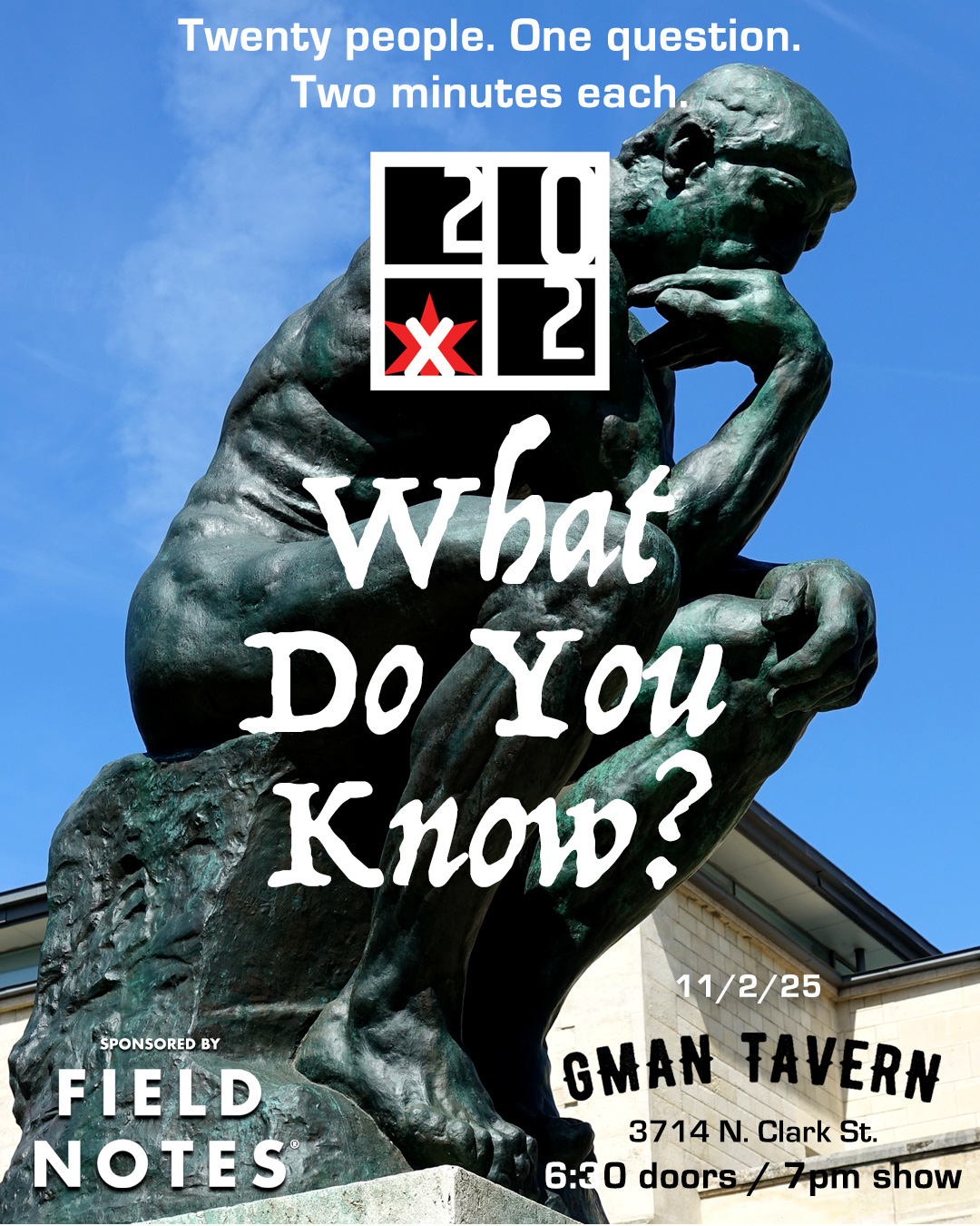 20×2 Chicago: What Do You Know?