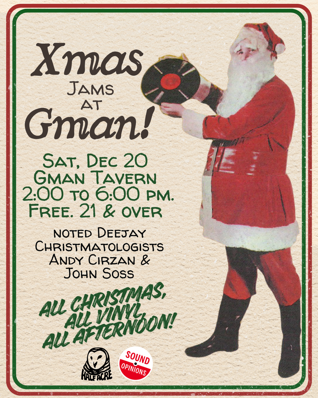 XMAS Jams at GMAN