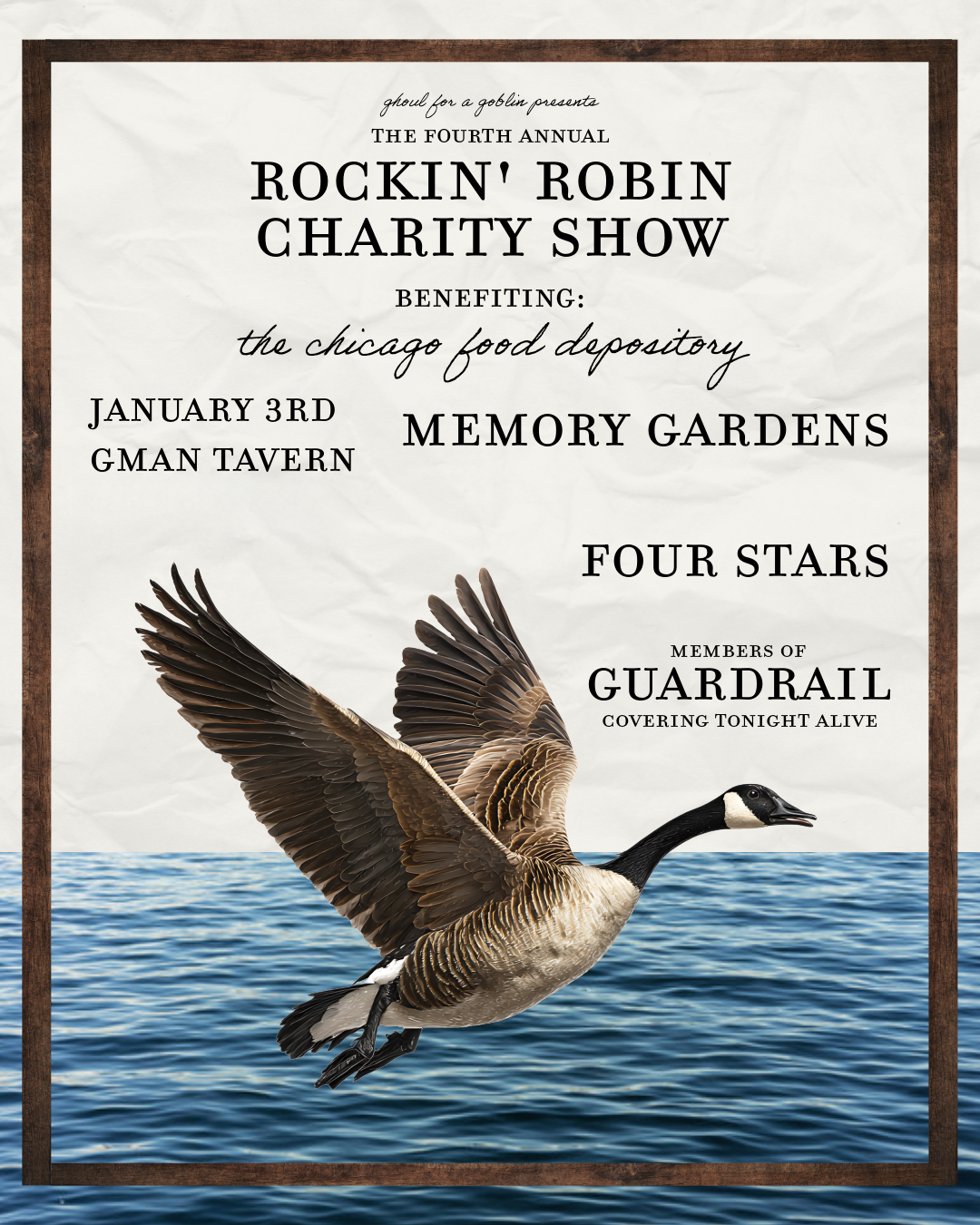 Fourth Annual Rockin’ Robin Charity Show