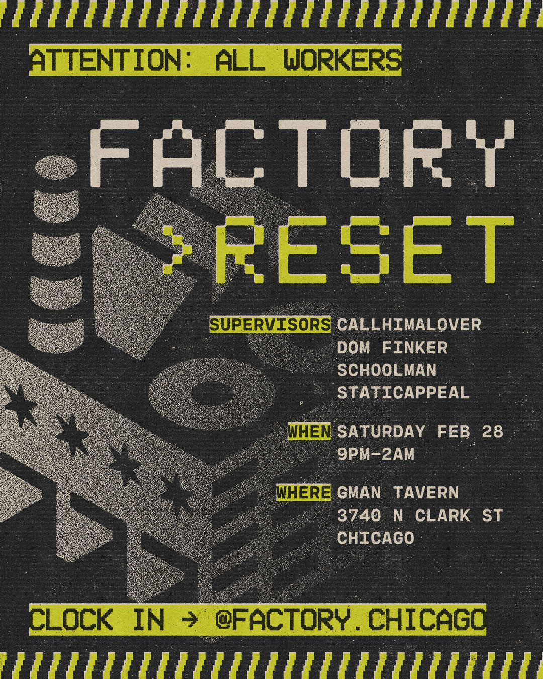 Factory: Reset