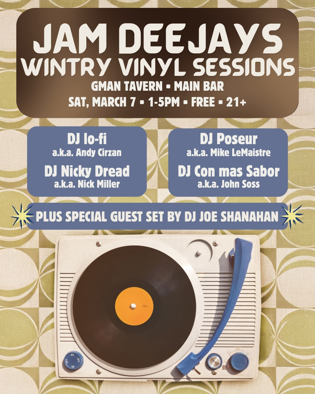 Jam Deejays Wintry Vinyl Sessions