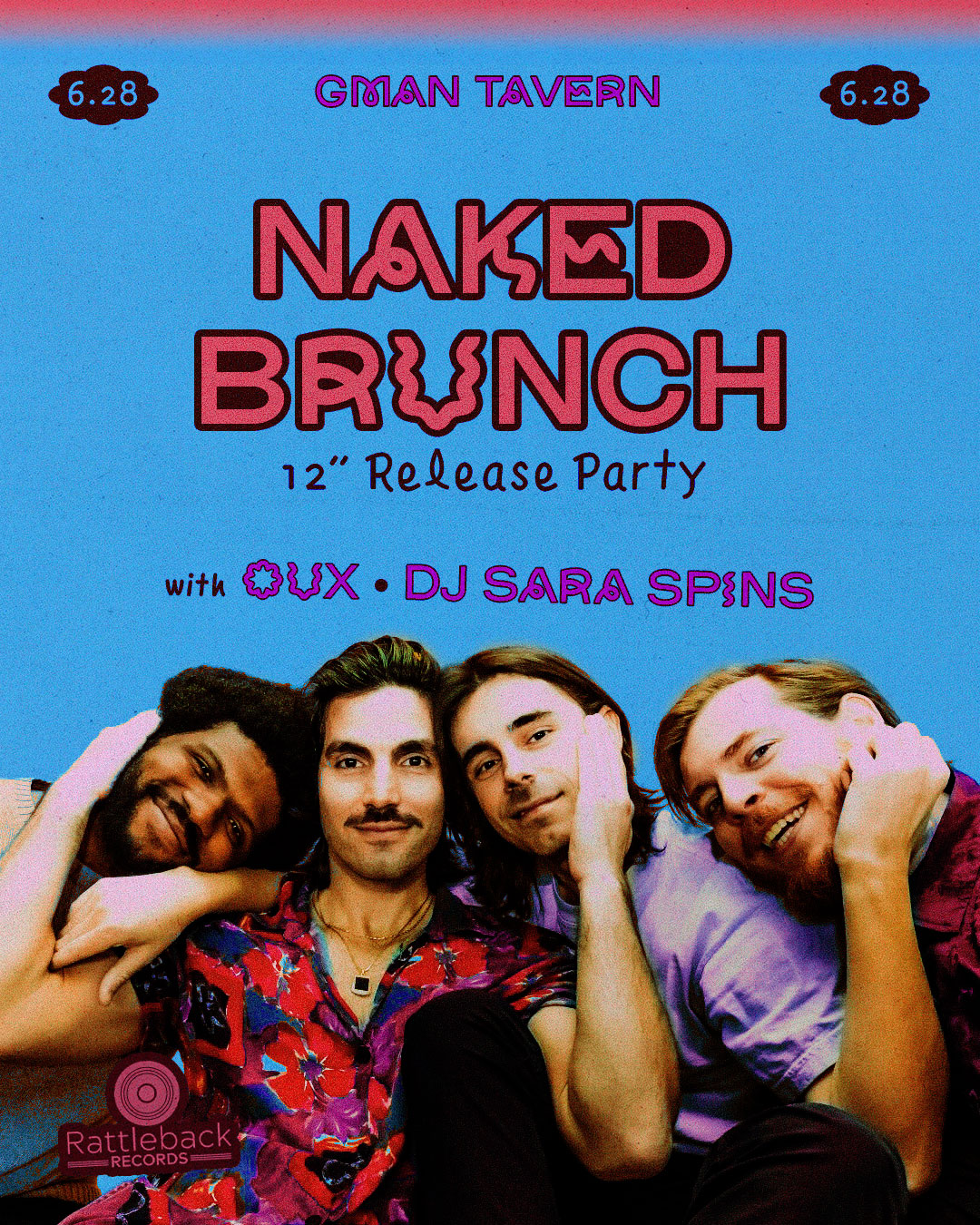 Naked Brunch (12″ Release Party) * oux * DJ Sara Spins