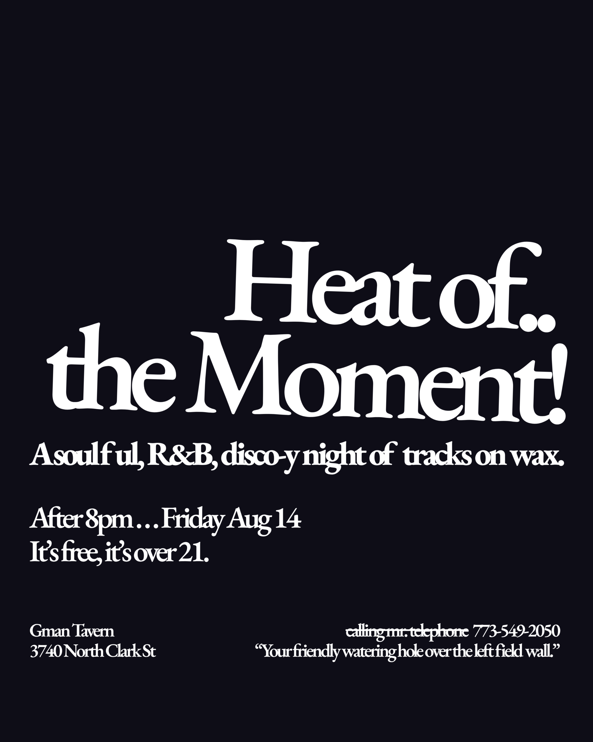 Heat of the Moment!