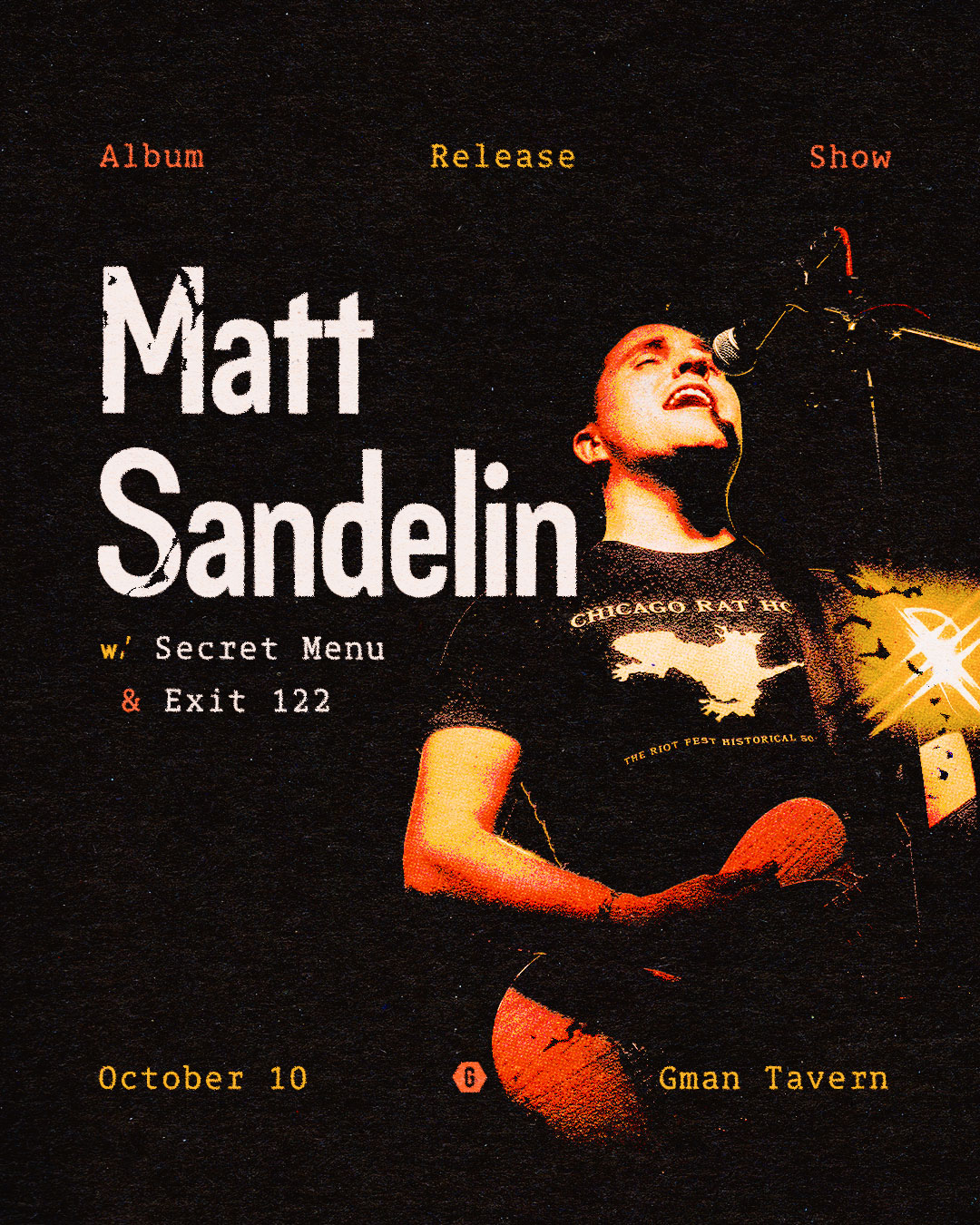Matt Sandelin (Album Release Show) * Secret Menu * Exit 122